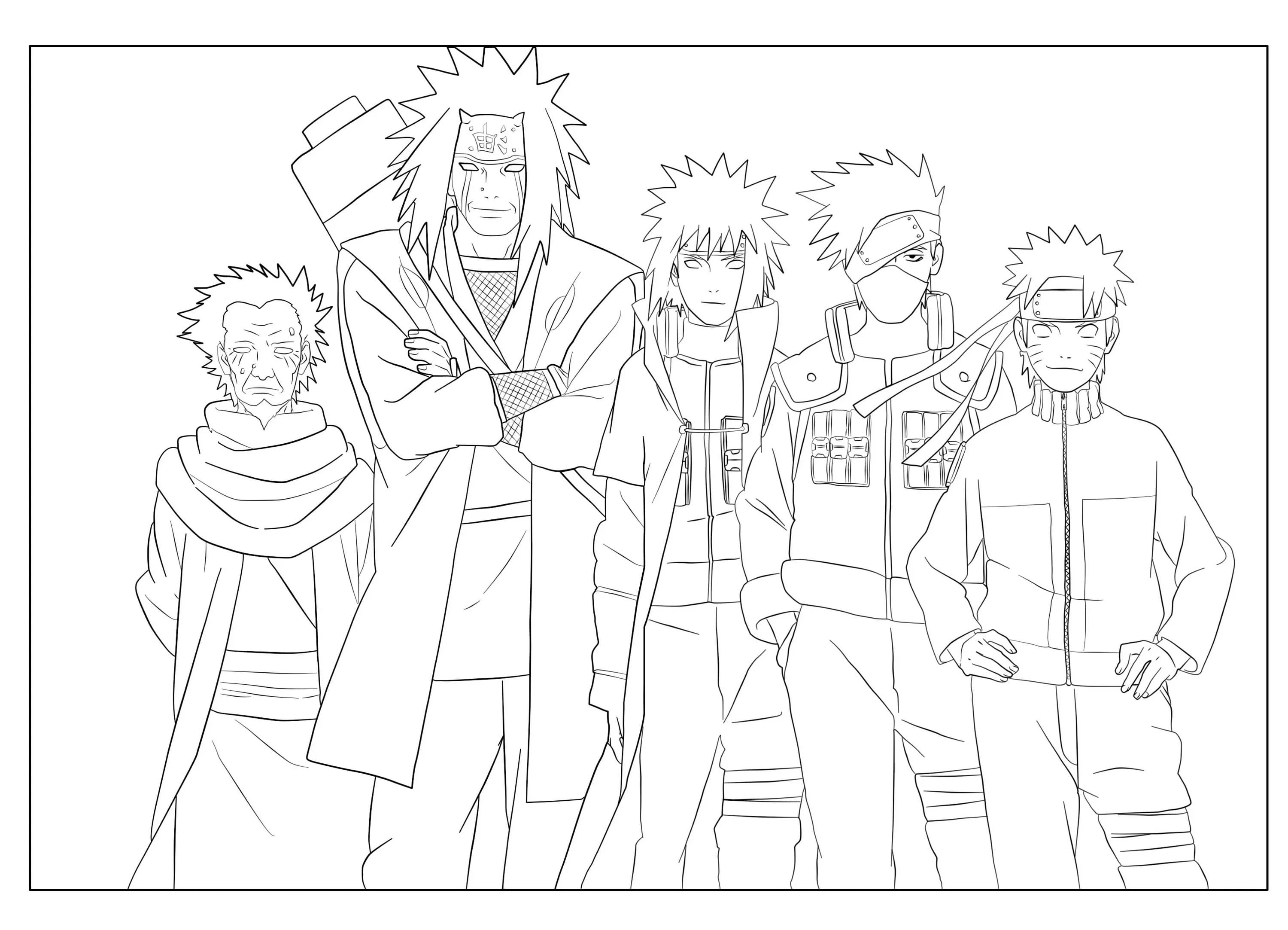 Naruto coloring pages