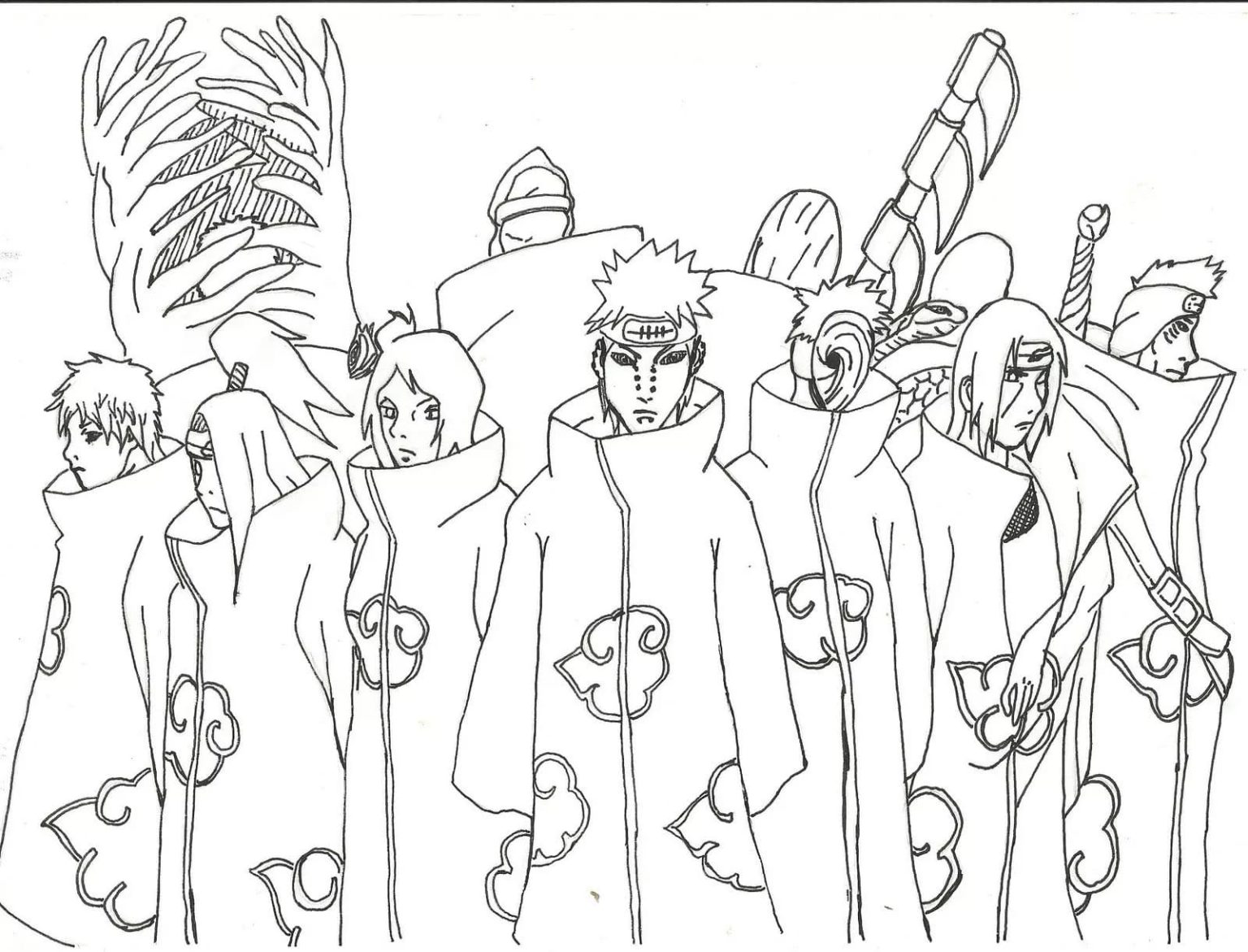 Naruto coloring pages