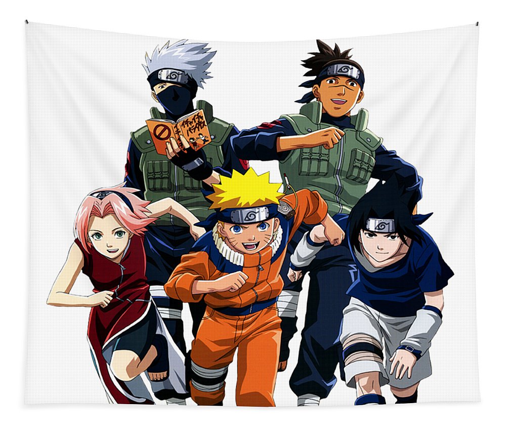 Naruto uzumaki team tapestry by victoria carroll