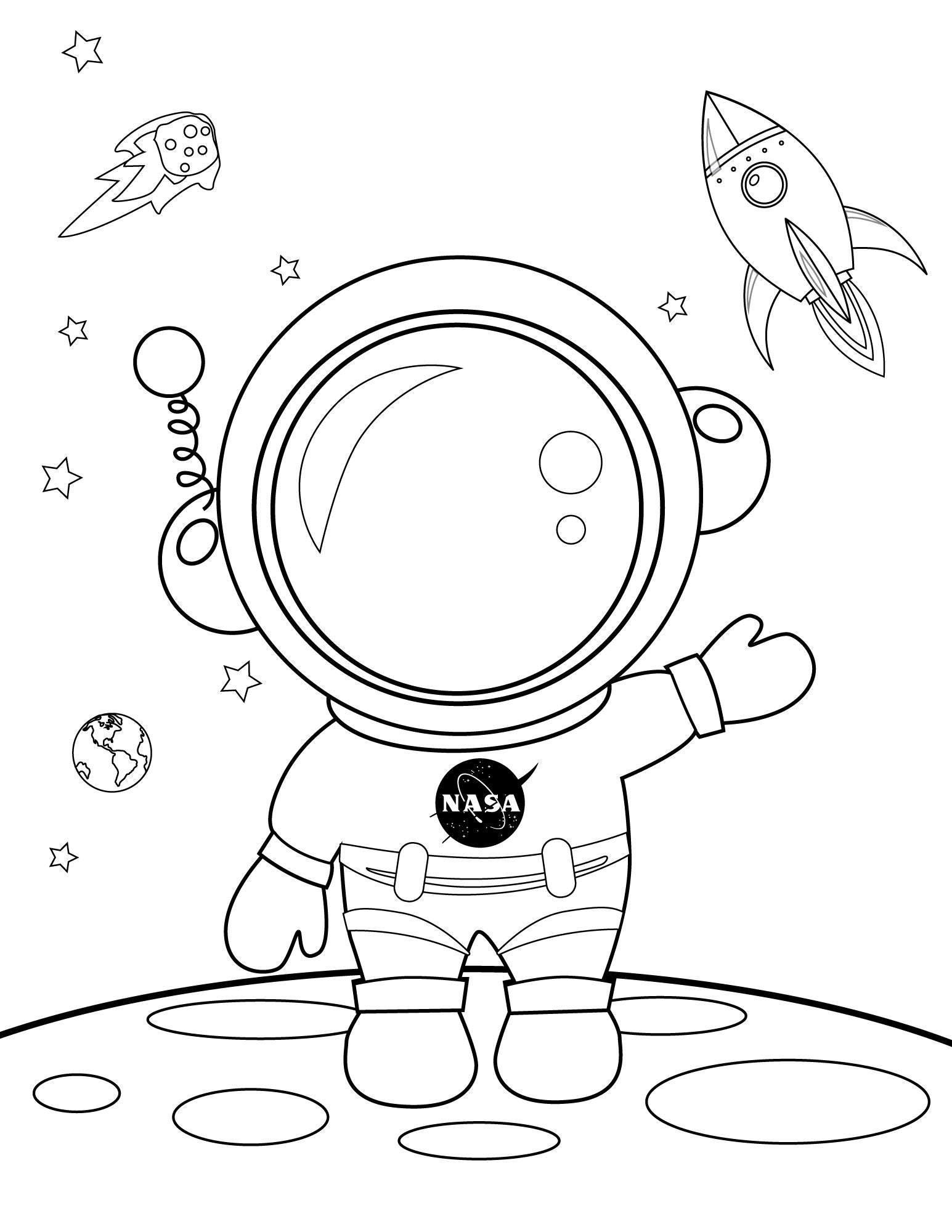 Pin the badge on the astronaut printable party game blue space birthday game outer space party game instant download party game for boys