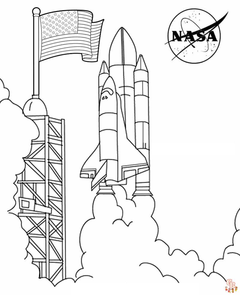 Printable nasa coloring pages free for kids and adults