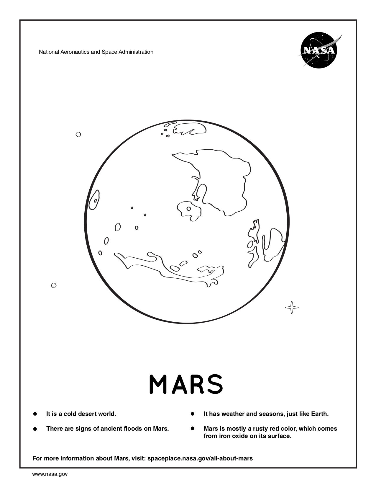 Coloring pages space place â science for kids