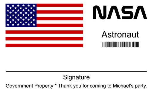 Free printable printable nasa badge template