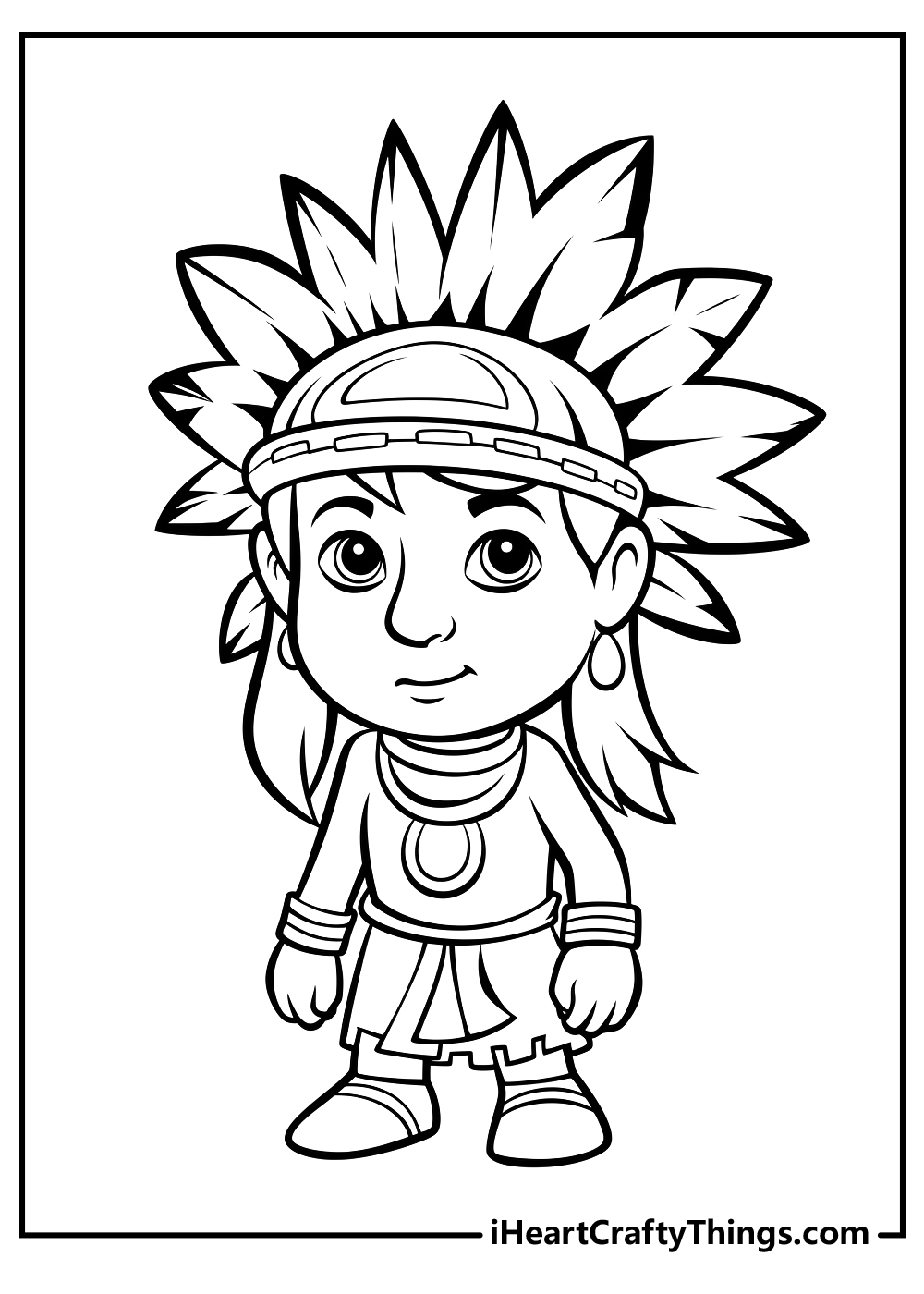 Native american coloring pages free printables