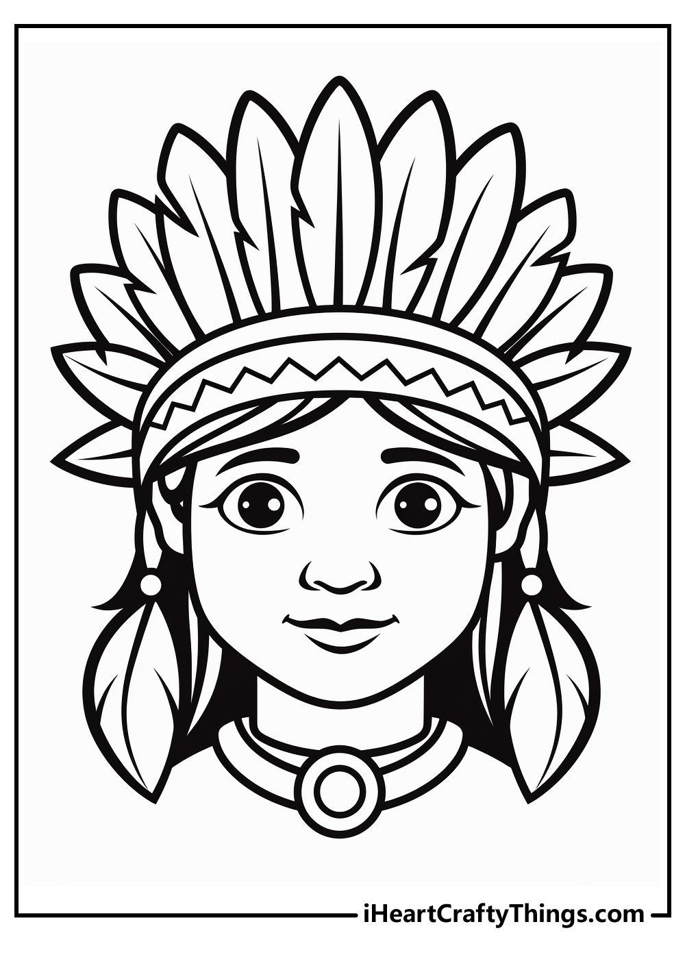 Native american coloring pages free printables