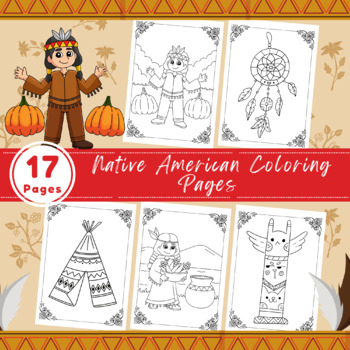 Printable native american coloring pages american indian heritage day