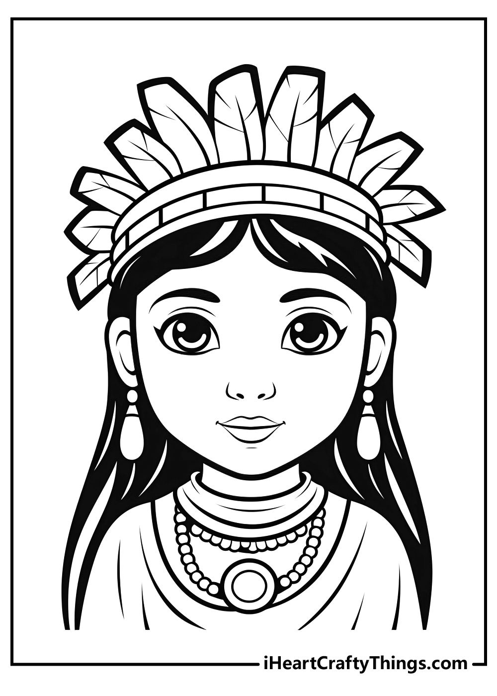 Native american coloring pages free printables