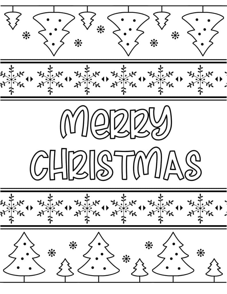 Free christmas coloring pages for kids