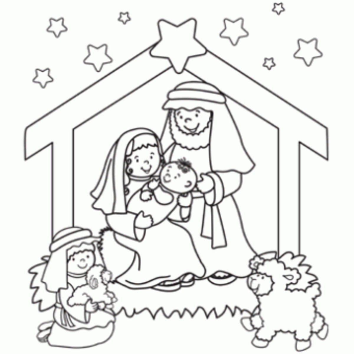 Online christmas nativity printables