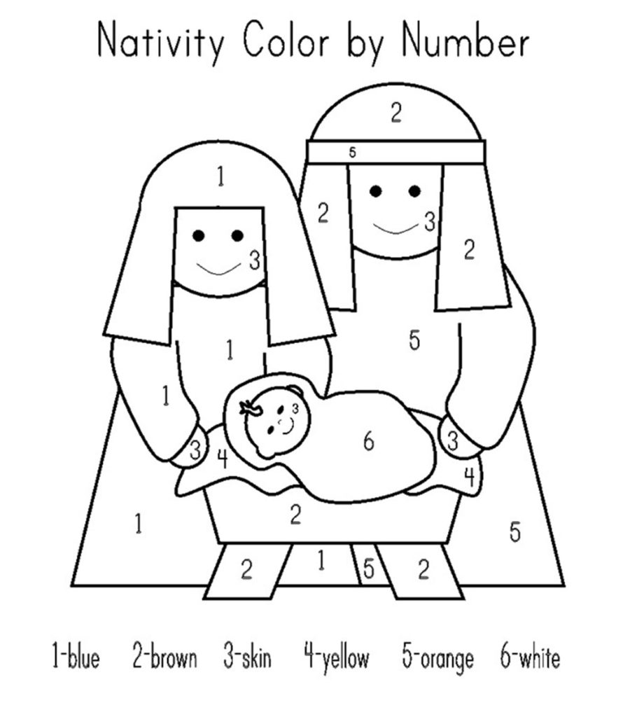 Free printable nativity coloring pages online for kids