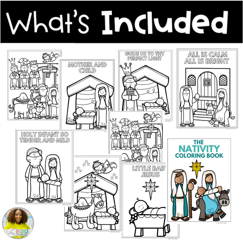 Christmas the nativity coloring book printable resource tales of â schoolgirl style