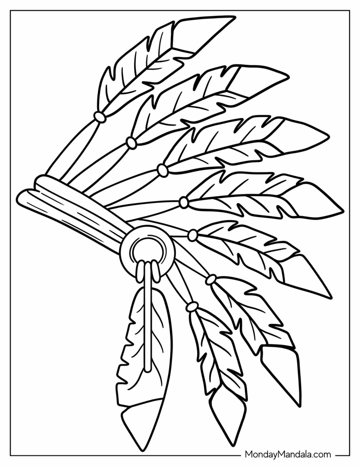 Native american coloring pages free pdf printables