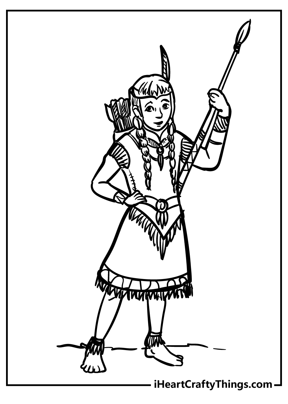 Native american coloring pages free printables