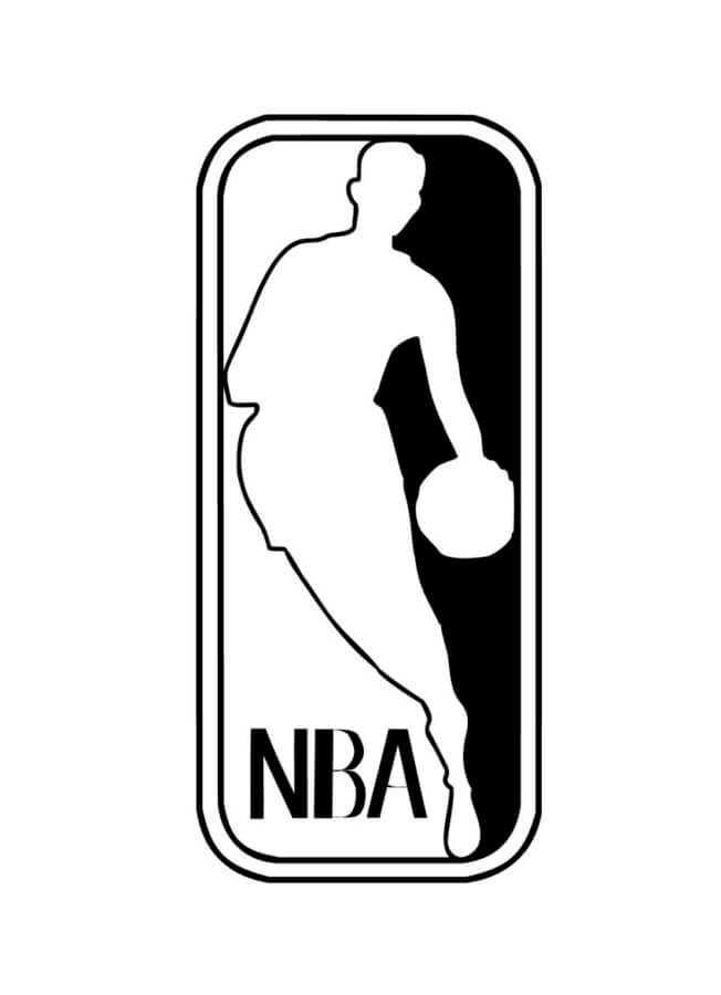 Great nba logo coloring page