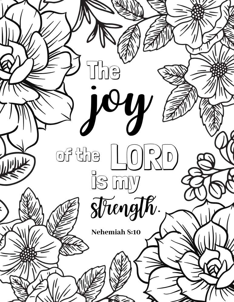 Free printable bible verse coloring pages