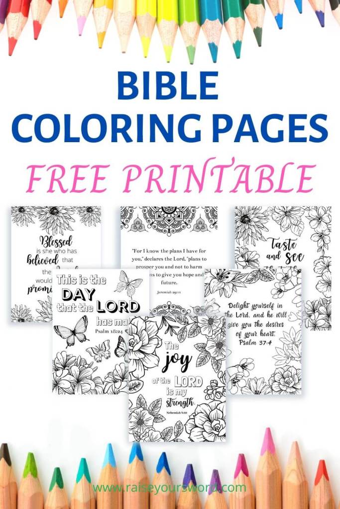 Free printable bible verse coloring pages