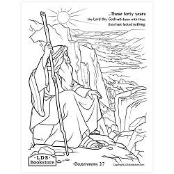 The windows of heaven coloring page