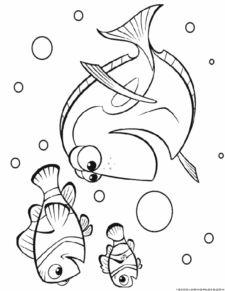 Finding nemo coloring pages