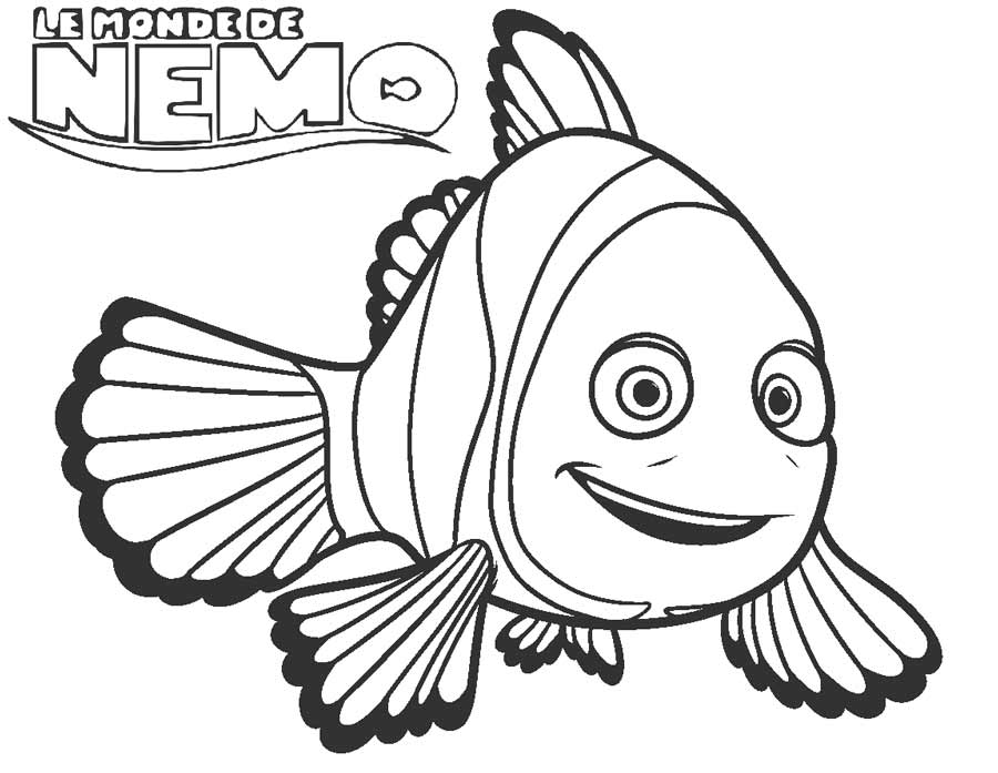 Free printable nemo coloring pages for kids