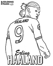 Printable neymar coloring page