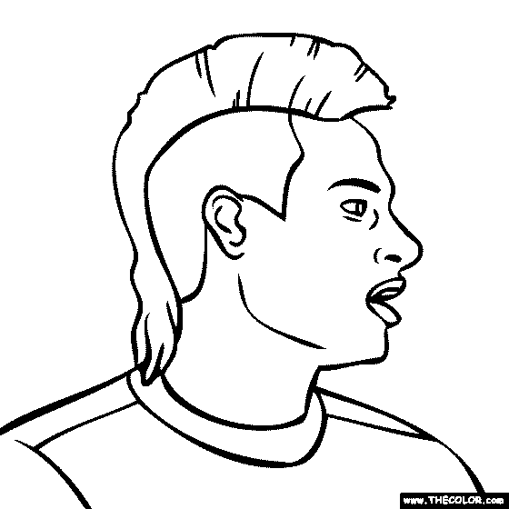 Faous people online coloring pages