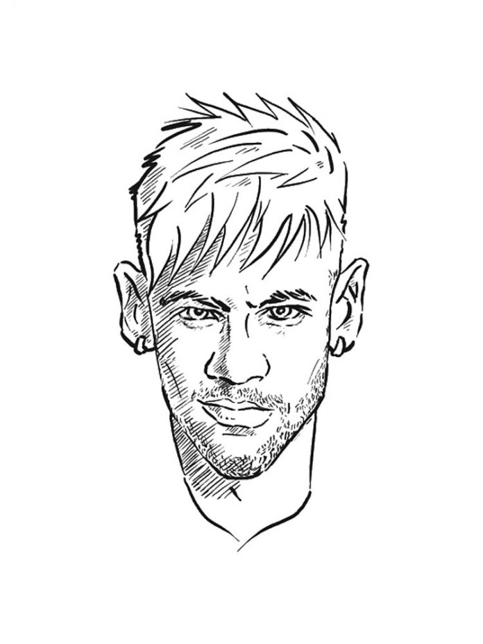 Famous athletes head coloring book to print and online