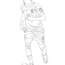 Soccer players coloring pages