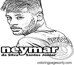 Famous soccer players coloring pages