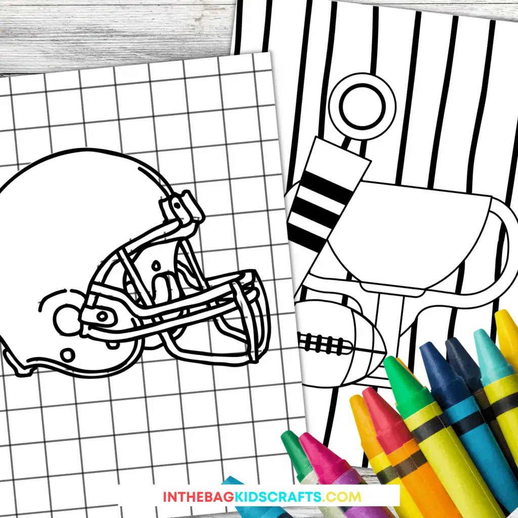 Football coloring pages download â in the bag kids crafts