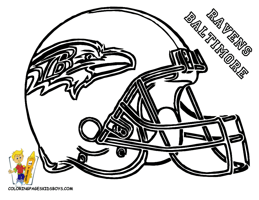 All nfl helmet coloring pages