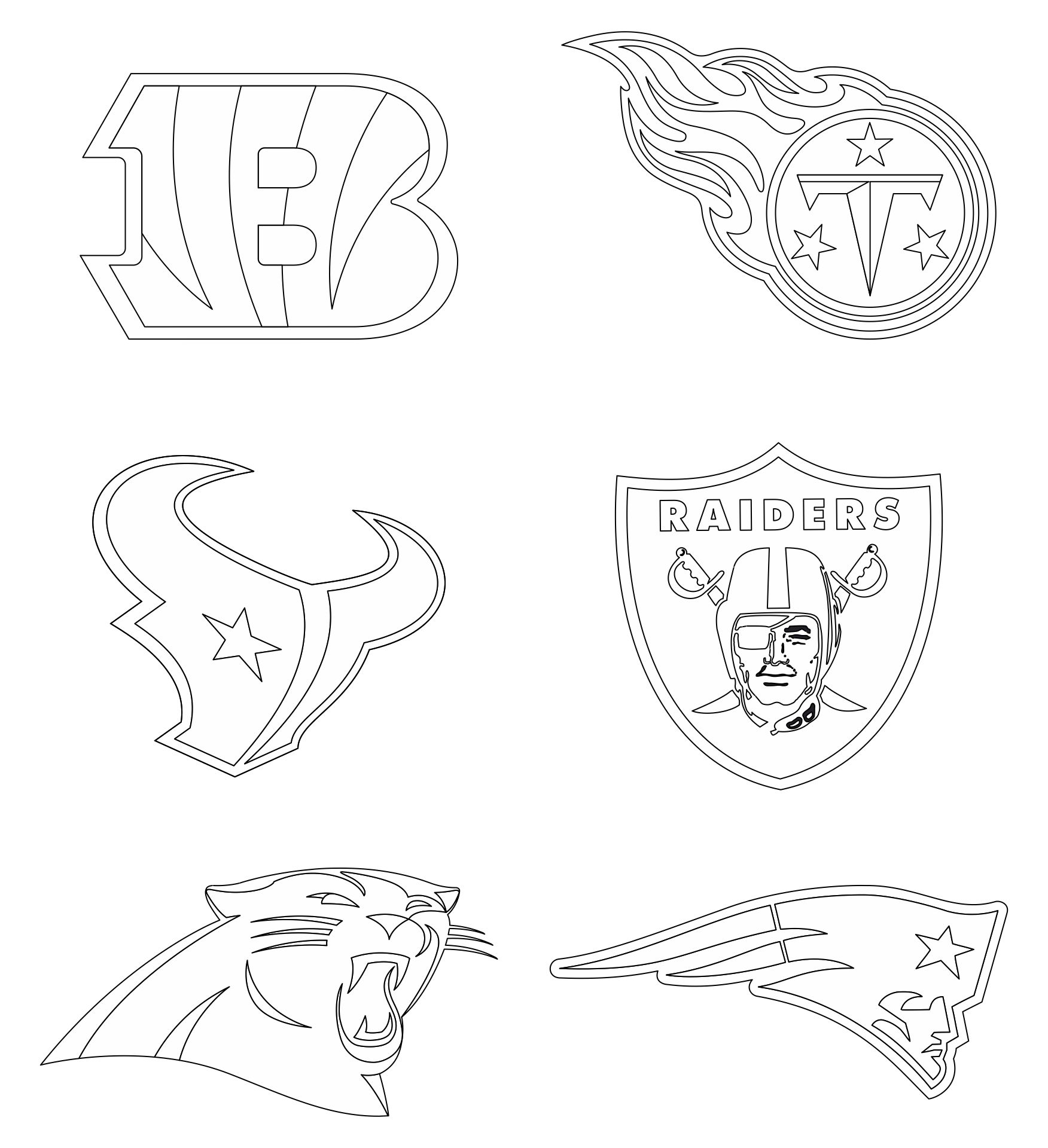 Best nfl football logos printable pdf for free at