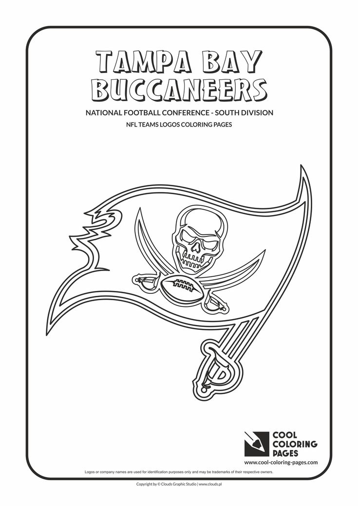 Tampa bay buccaneers logo coloring page