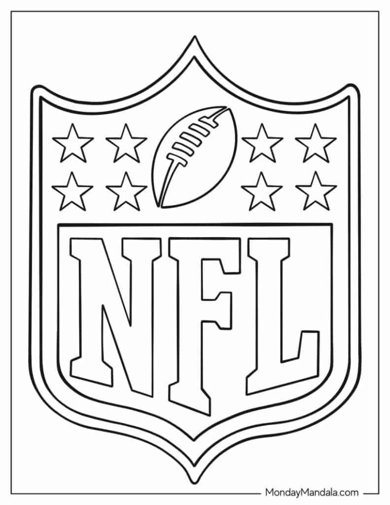 Football coloring pages free pdf printables