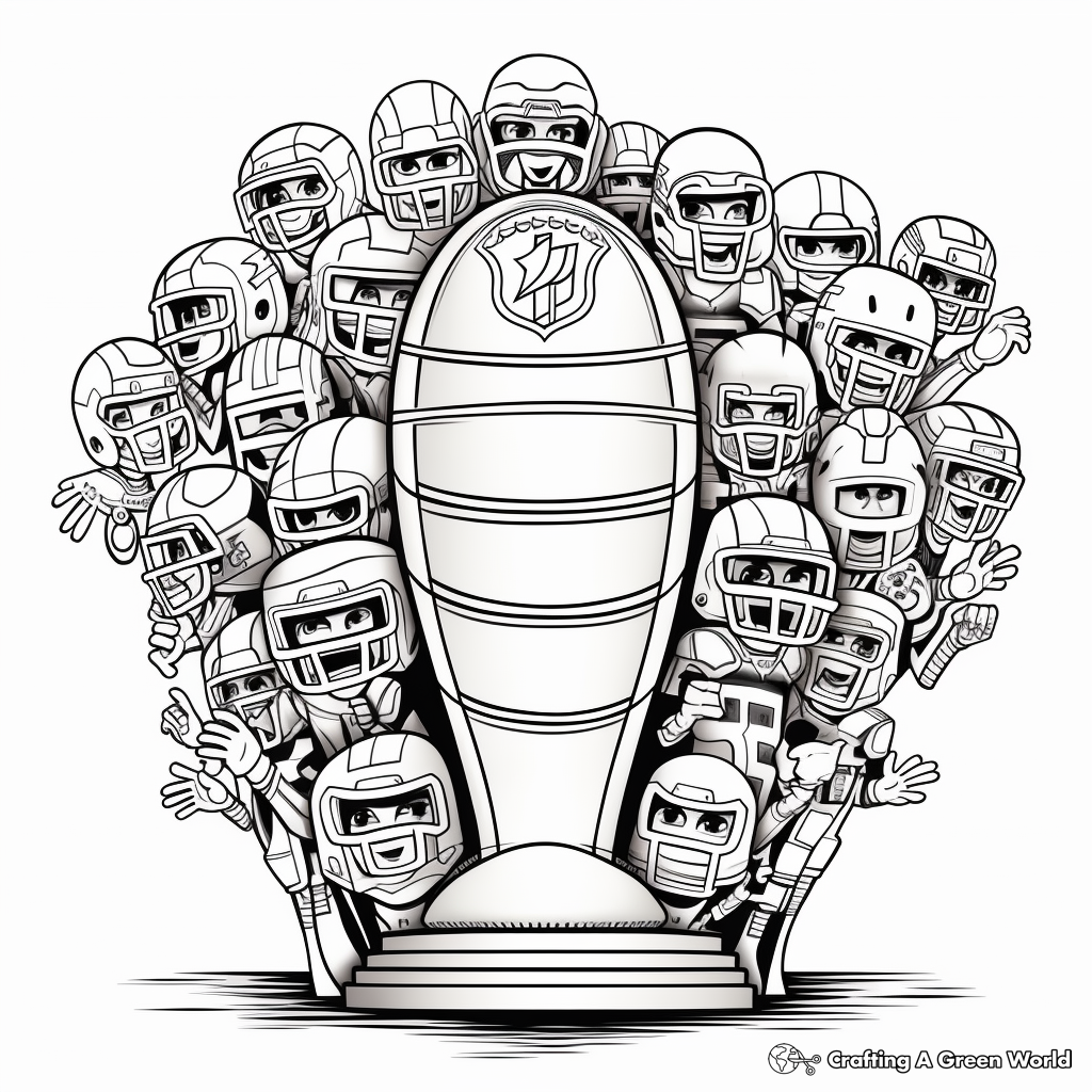 Super bowl coloring pages