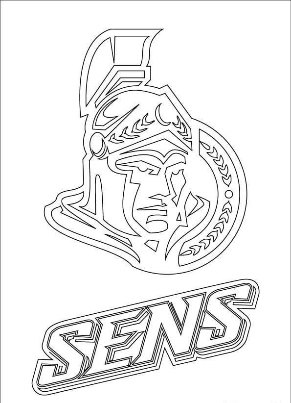 Ottawa senators printable coloring page sports coloring pages ottawa senators coloring pages