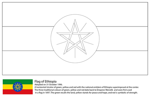 Flag of ethiopia coloring page free printable coloring pages flag coloring pages flag printable free printable coloring pages