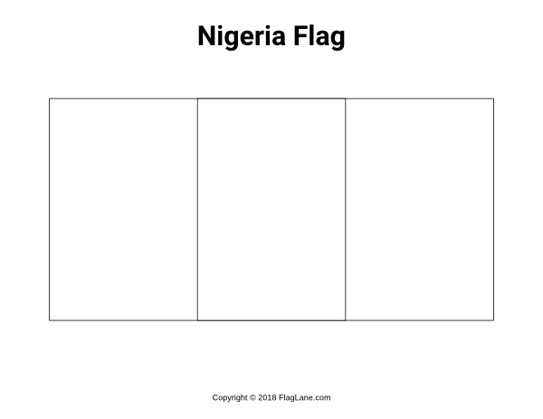 Free nigeria flag coloring page