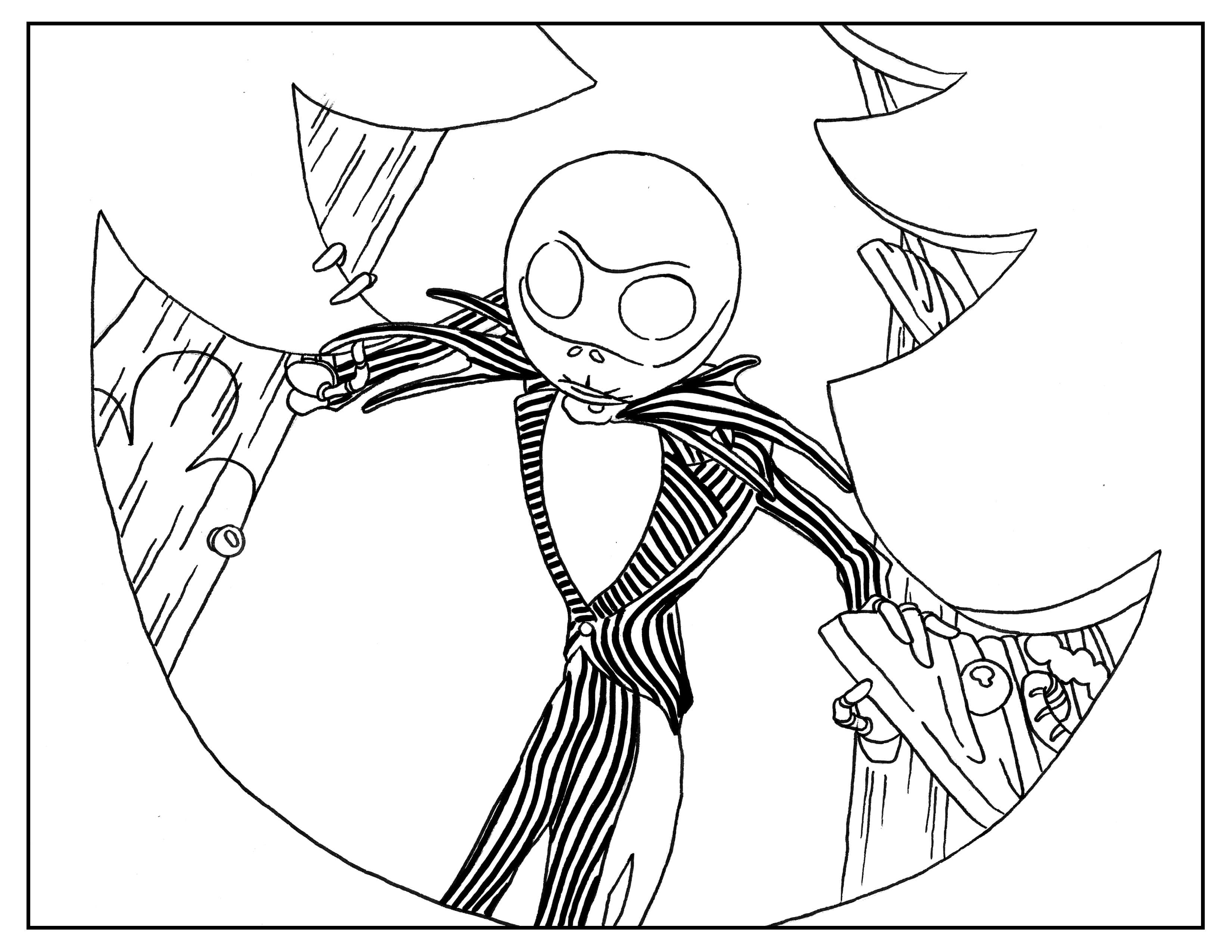 Tim burton adult coloring book pages printables