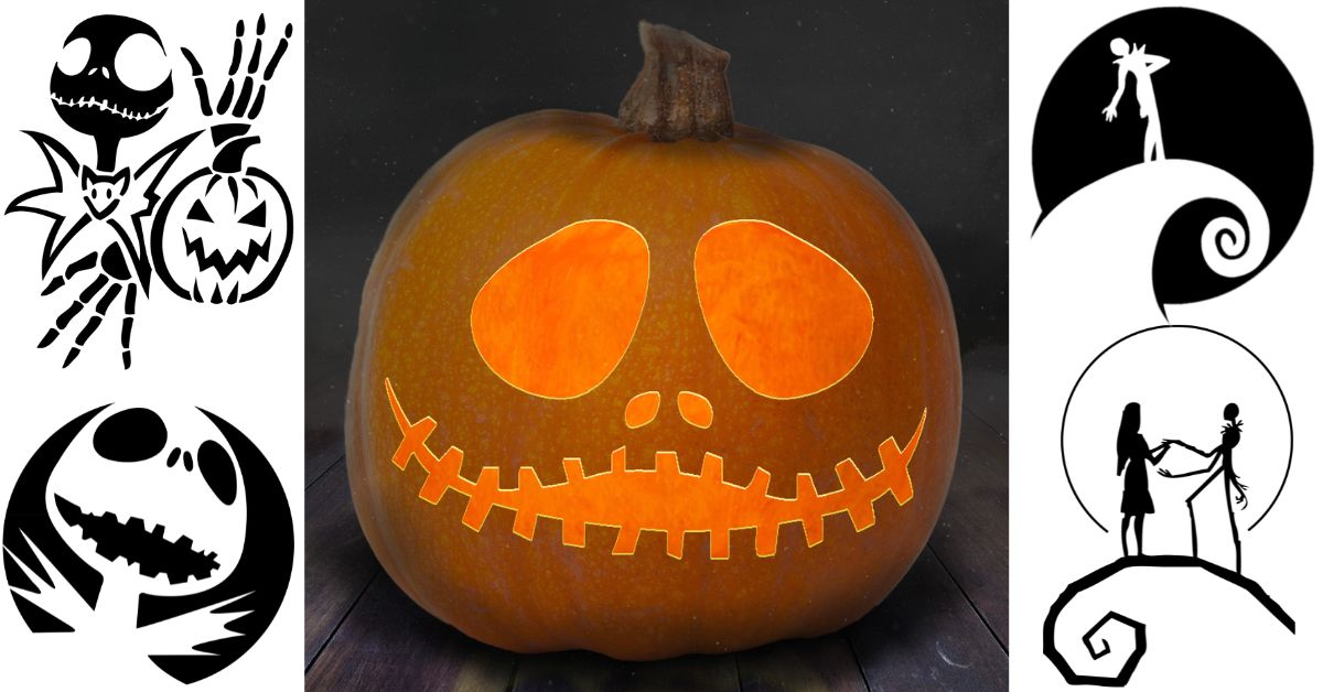 The best jack skellington pumpkin carving and painting printables