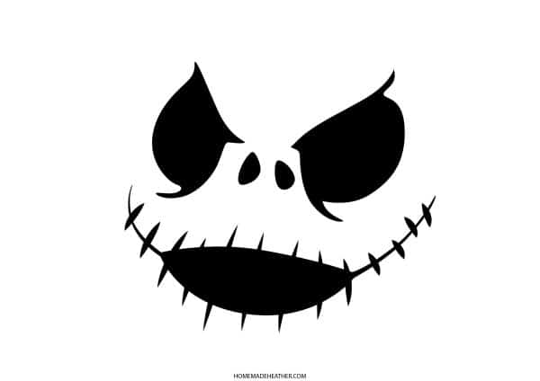 Jack skellington pumpkin carving stencils homemade heather