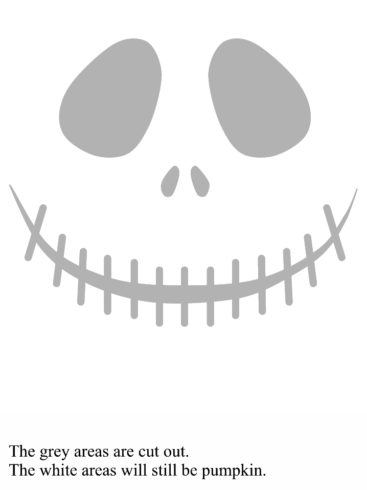 The best jack skellington pumpkin carving and painting printables