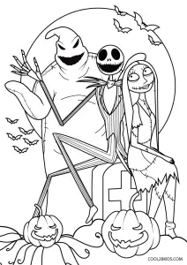 Free printable nightmare before christmas coloring pages for kids nightmare before christmas drawings free halloween coloring pages halloween coloring pages