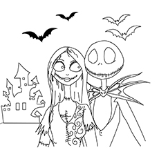 Top nightmare before christmas coloring pages