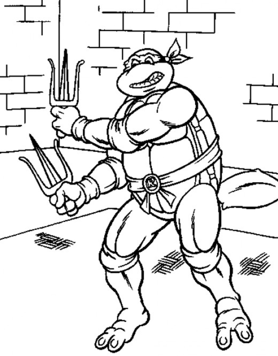 Teenage mutant ninja turtles printable coloring pages