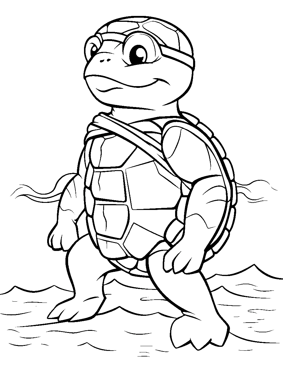 Turtle coloring pages free printable sheets