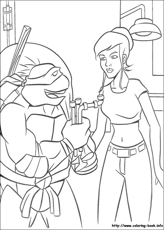 Teenage mutant ninja turtles coloring picture