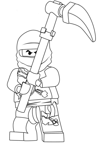 Ninjago cole coloring page free printable coloring pages