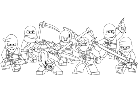 Lego ninjago coloring page free printable coloring pages