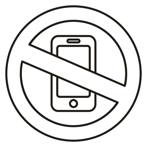 No mobile phones coloring page free printable coloring pages