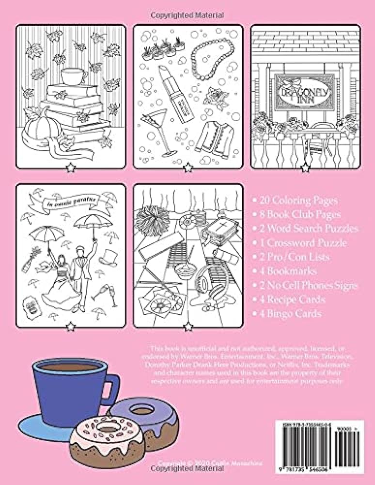 Stars hollow an adult coloring and activity book inspired by gilmore girls monachino caitlin books